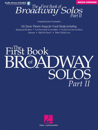 Book cover for First Book Of Broadway Solos Ii Mez Sop Book/CD
