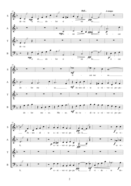 Three small Sacred motets for Choir SATB - SAB - SATB a cappella image number null