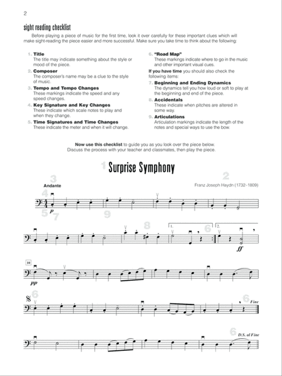 Sight-Read It for Strings (Cello) Chamber Orchestra scores gallery preview page 3