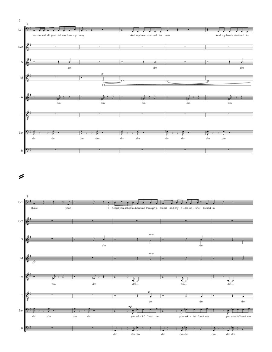Nervous A Cappella scores gallery preview page 2