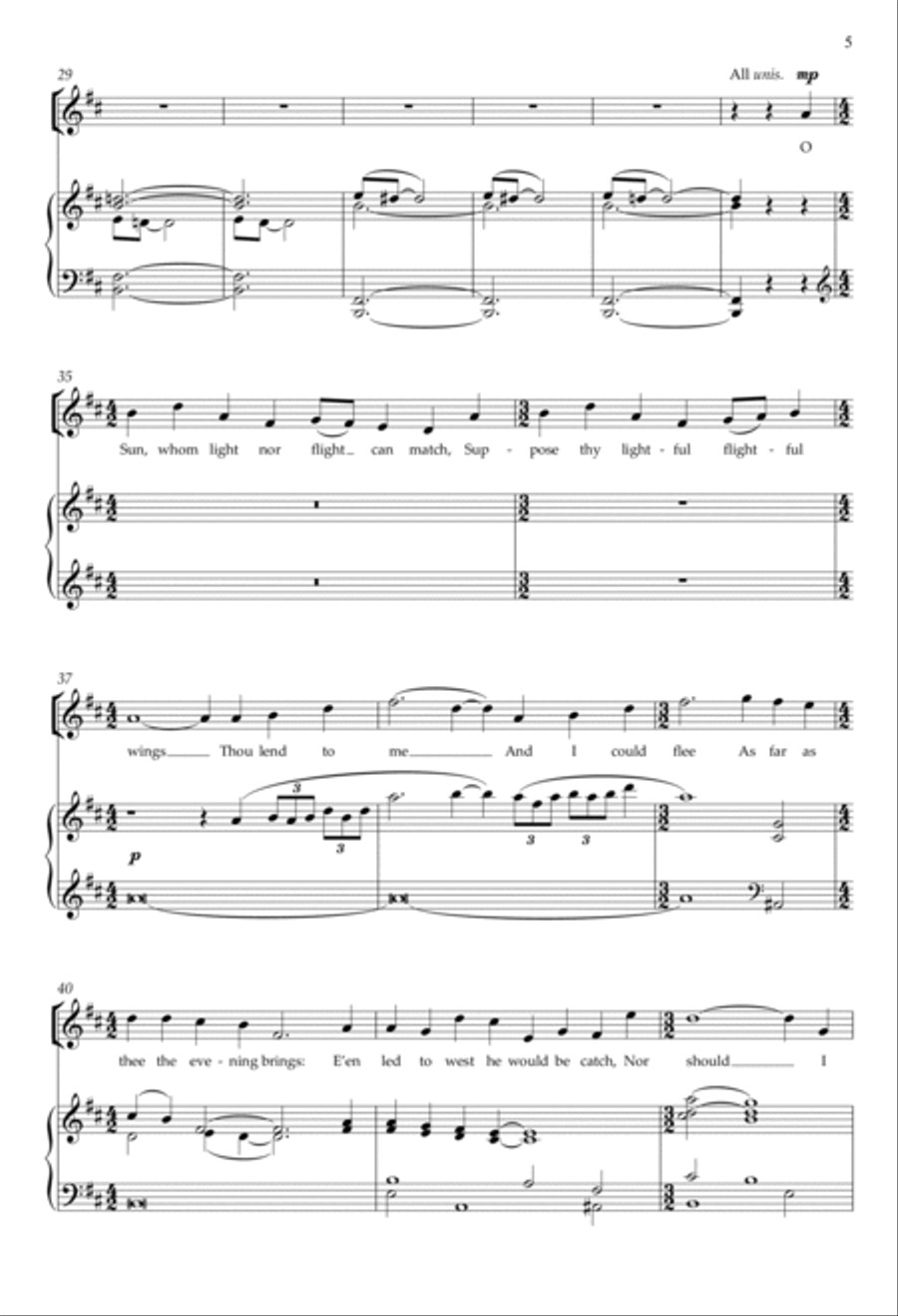 Psalm 139: tu cognovisti/Thou walkest with me SA scores gallery preview page 5