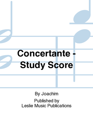 Concertante - Study Score
