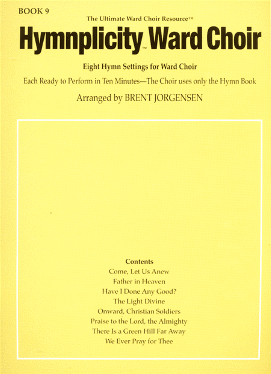 Hymnplicity Ward Choir - Book 9 4-Part scores gallery preview page 1
