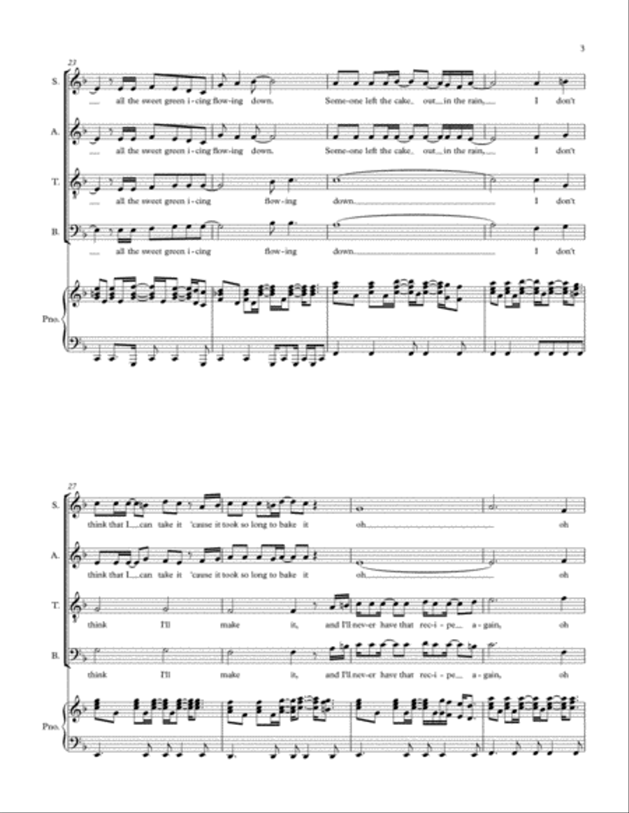Macarthur Park 4-Part scores gallery preview page 3
