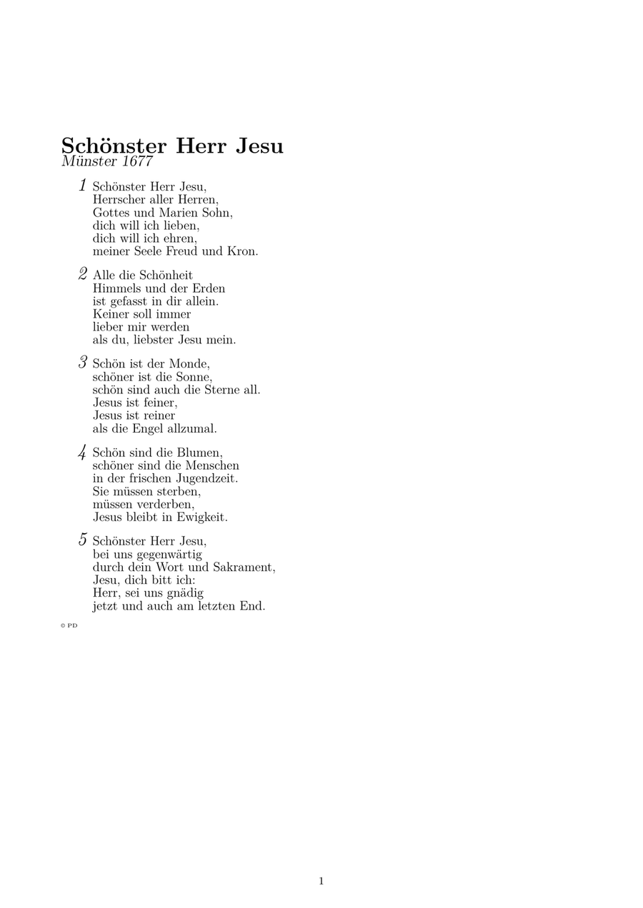 Schönster Herr Jesu (Gotteslob 364) Piano Method scores gallery preview page 3