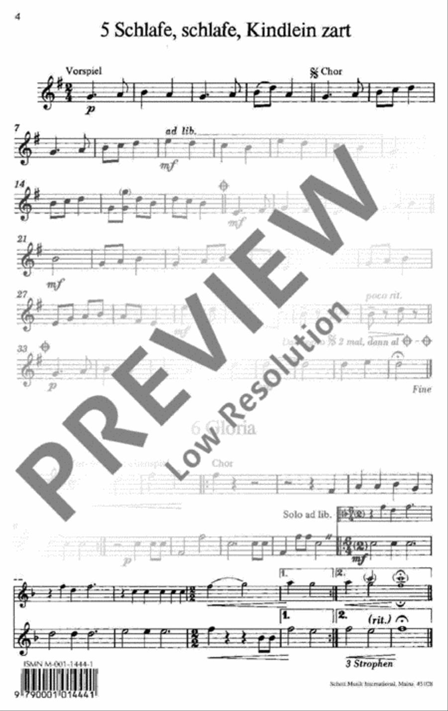 Mit freudigem Schall Choir scores gallery preview page 5