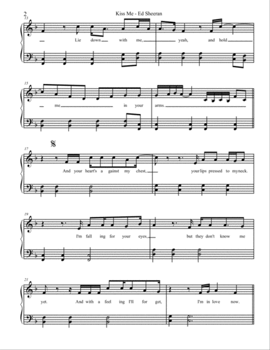 Kiss Me Kiss Me Small Ensemble scores gallery preview page 2