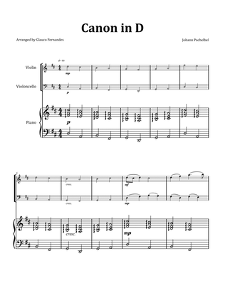 Book cover for Canon by Pachelbel - Violin and Cello Duet with Piano