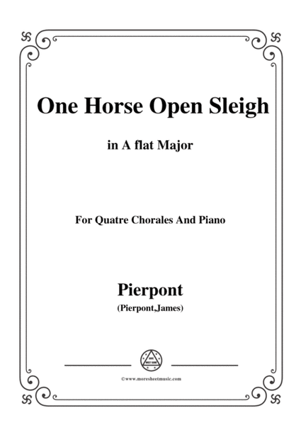 Pierpont-Jingle Bells(The One Horse Open Sleigh),in A flat Major,for Quatre Chorales image number null
