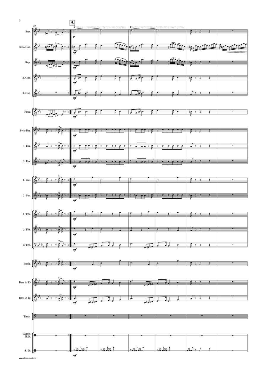 Pozegnanie Ojczyzny - Farewell to the Fatherland Brass Band scores gallery preview page 5