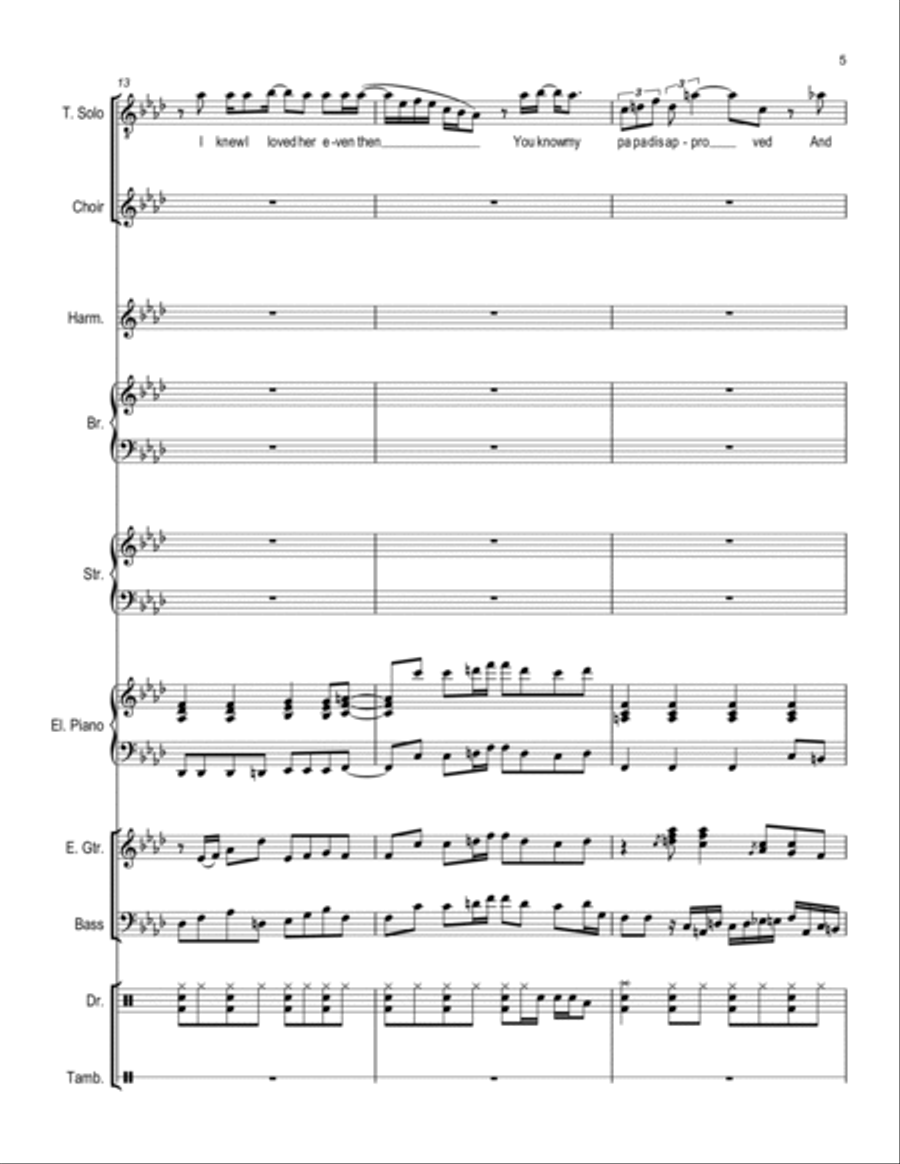 I Was Made To Love Her Choir scores gallery preview page 5