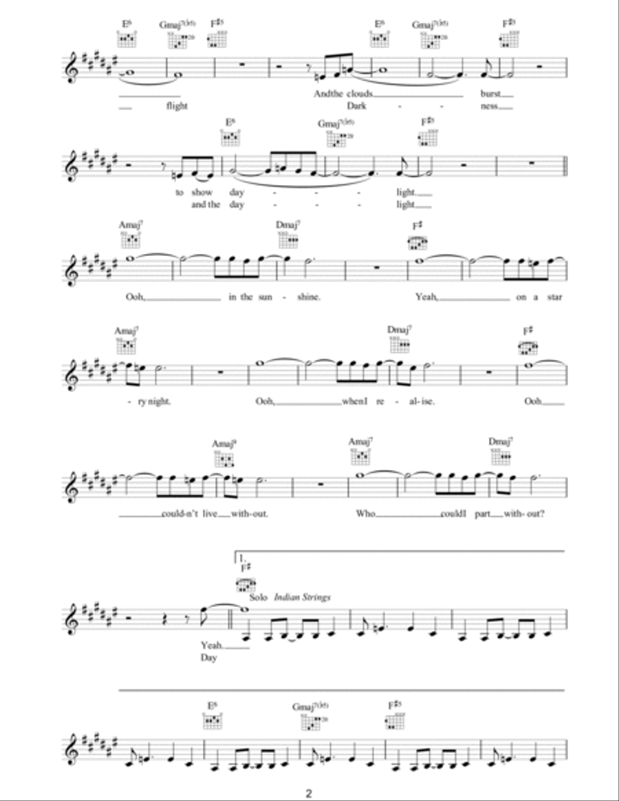 Daylight Daylight Piano scores gallery preview page 2