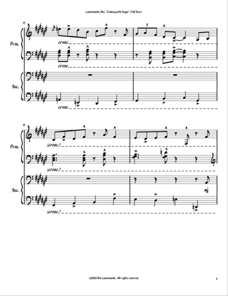 Cooking with Sugar Piano scores gallery preview page 5