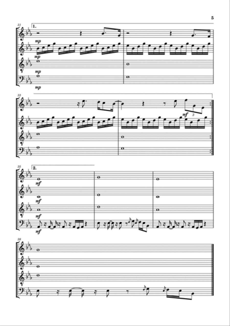 Seasons Woodwind Quartet scores gallery preview page 6