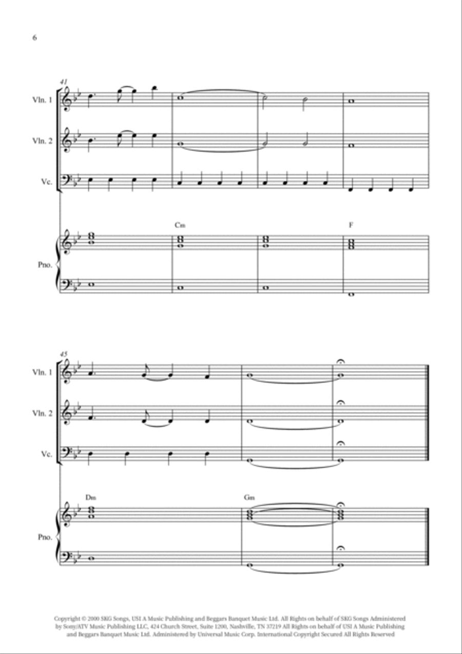 Now We Are Free Now We Are Free String Trio scores gallery preview page 6