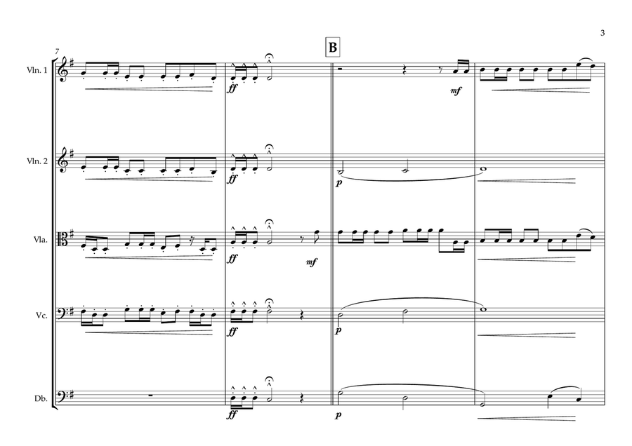 Burundi National Anthem for String Orchestra (World National Anthem Series) String Orchestra scores gallery preview page 3
