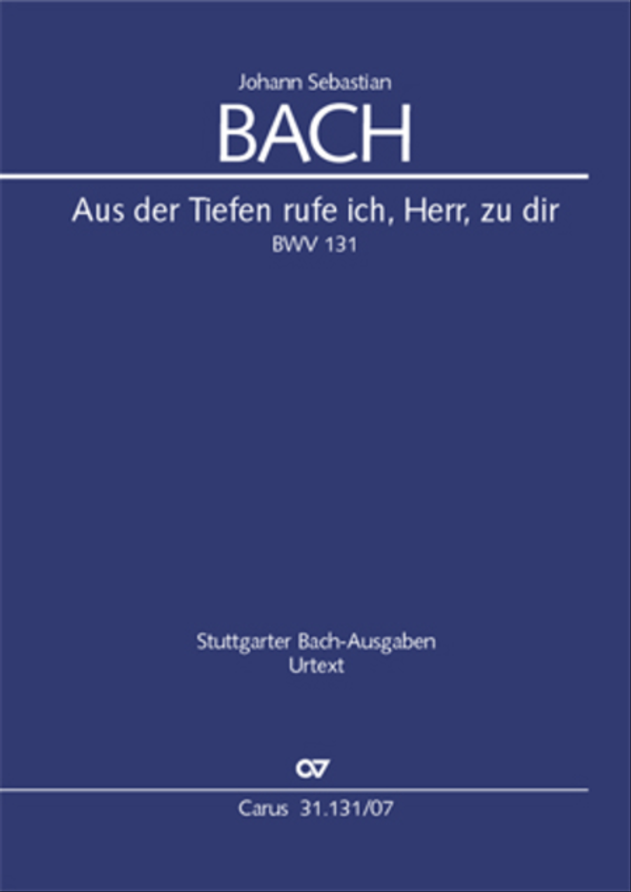 Form the deep, Lord, cried I, Lord, to Thee (Aus der Tiefe rufe ich, Herr, zu dir) 4-Part scores gallery preview page 1