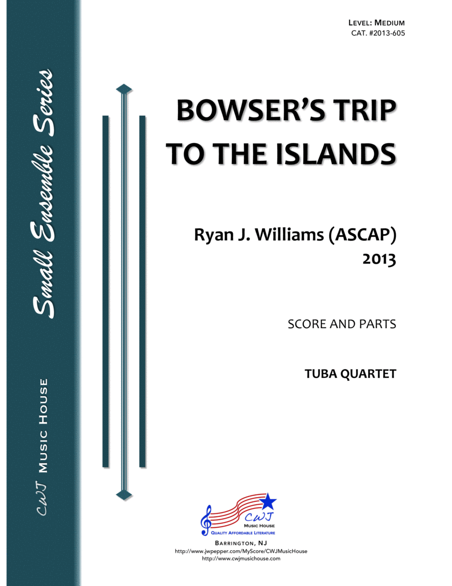 Bowser.s Trip to the Islands Brass Ensemble scores gallery preview page 1