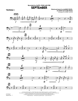September (Key: C) - Trombone 4