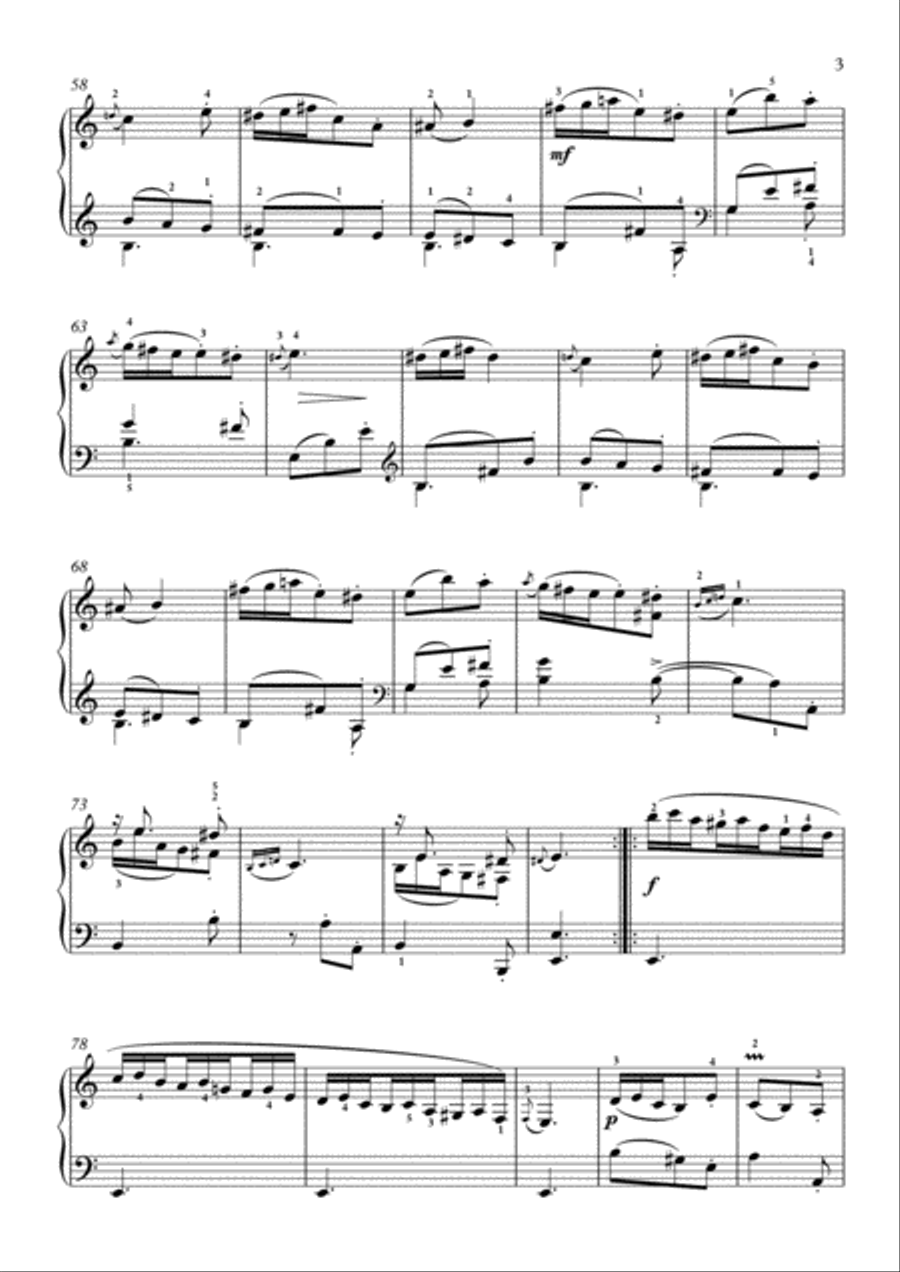 Scarlatti-Sonata in a-minor L.239 K.188(piano) Piano Solo scores gallery preview page 4