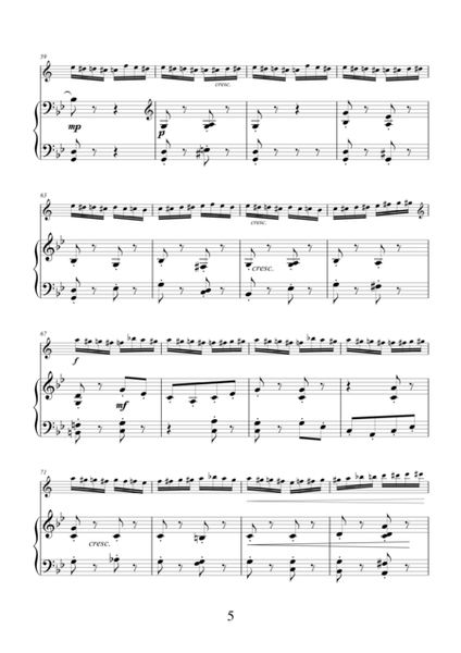 The Flight of the Bumblebee by Nikolai Rimsky-Korsakov, transcription for clarinet and piano