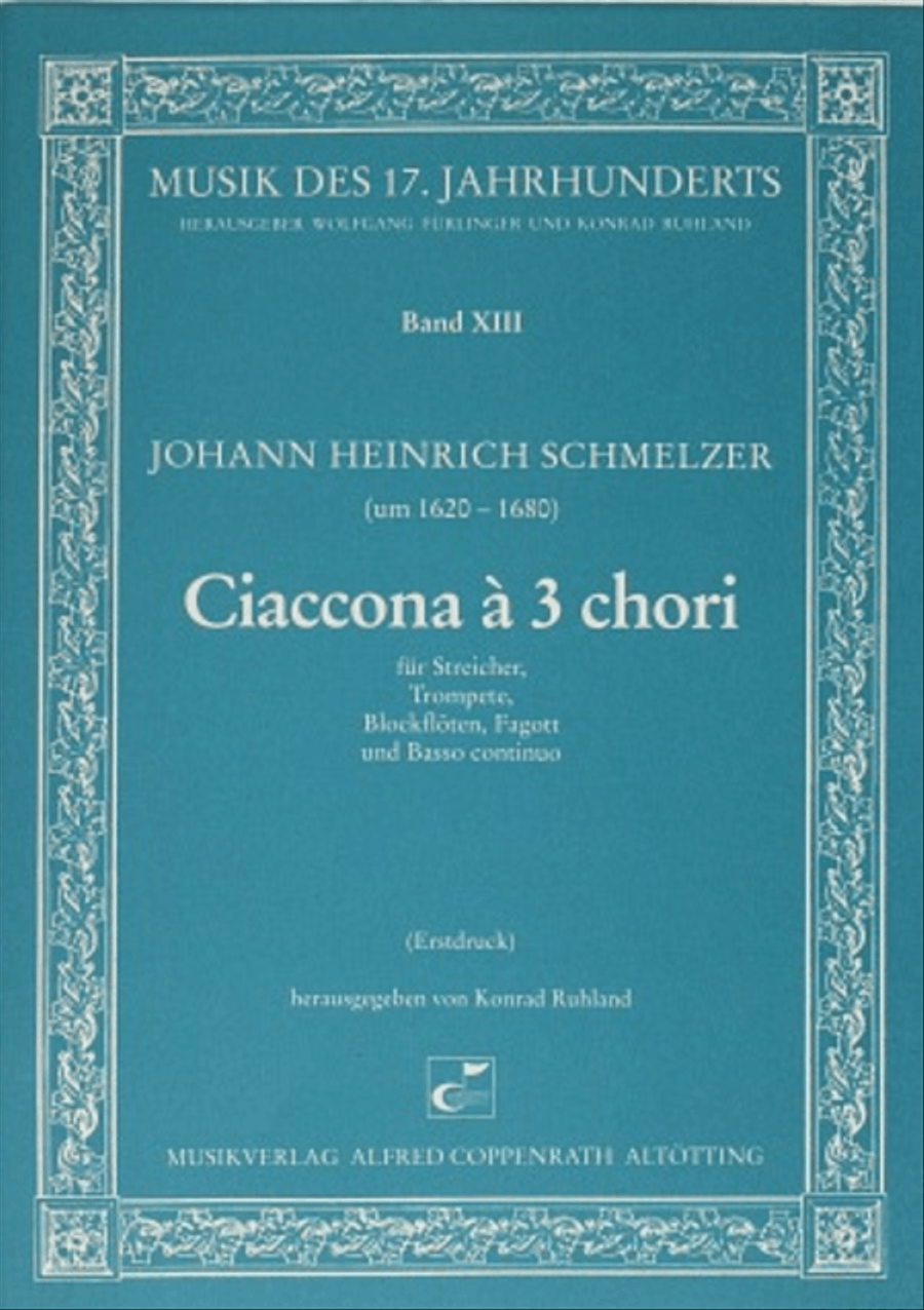 Ciaccona a 3 chori Bassoon scores gallery preview page 1