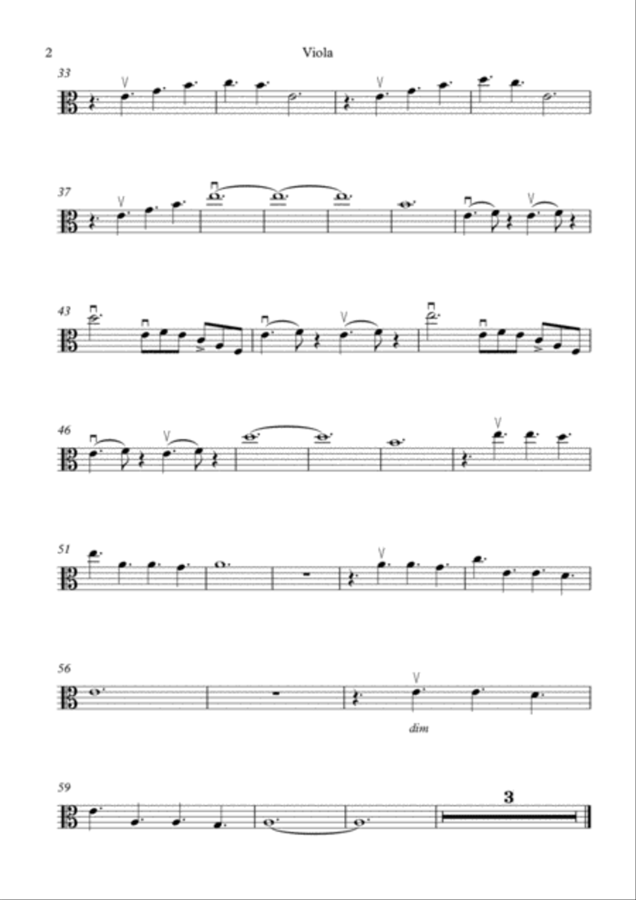 Downton Abbey (theme) String Quartet scores gallery preview page 4