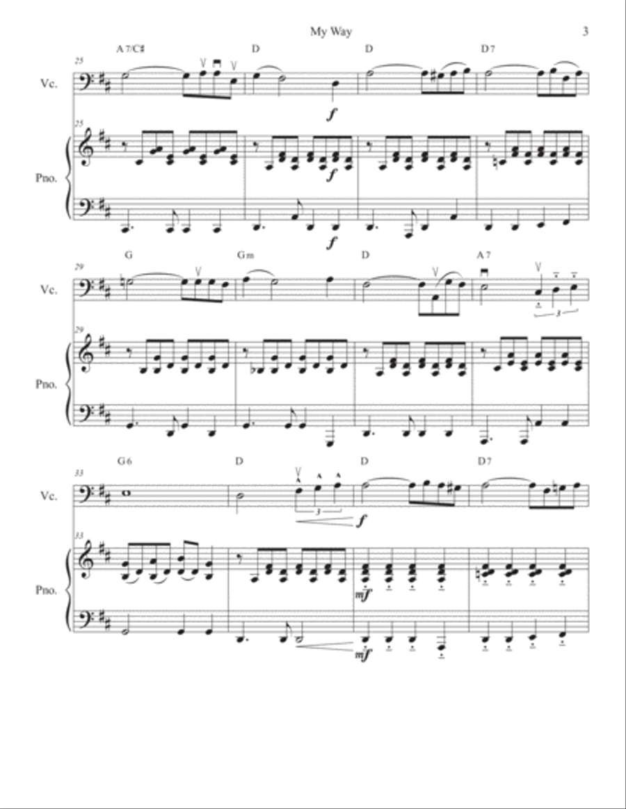 My Way Piano scores gallery preview page 5