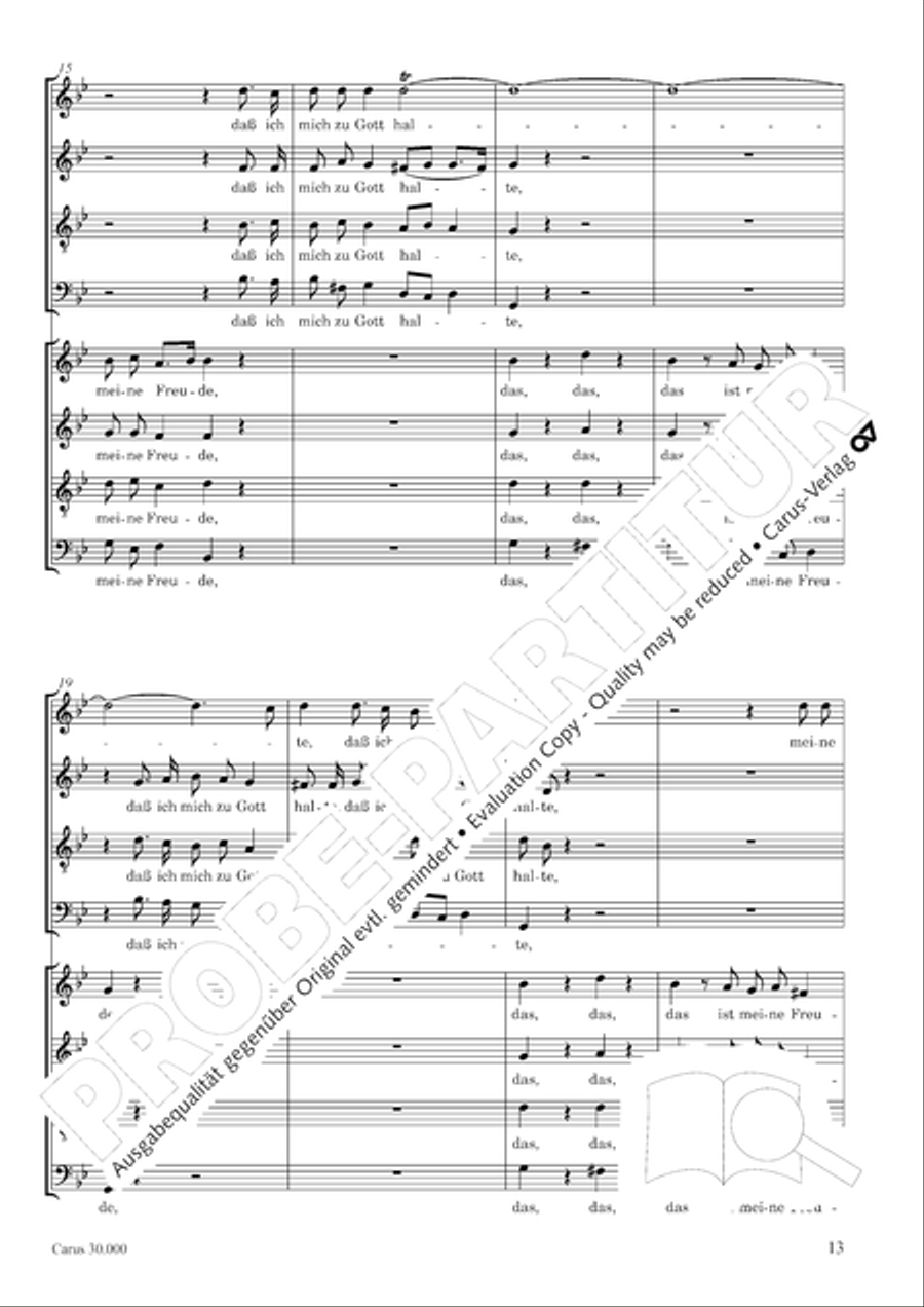 J.L. Bach: The complete motets Choir scores gallery preview page 20