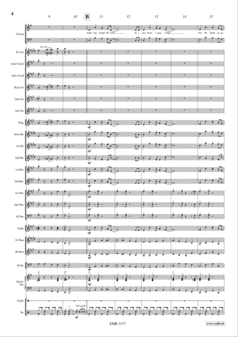 Swingle Bells Swingle Bells 4-Part scores gallery preview page 5