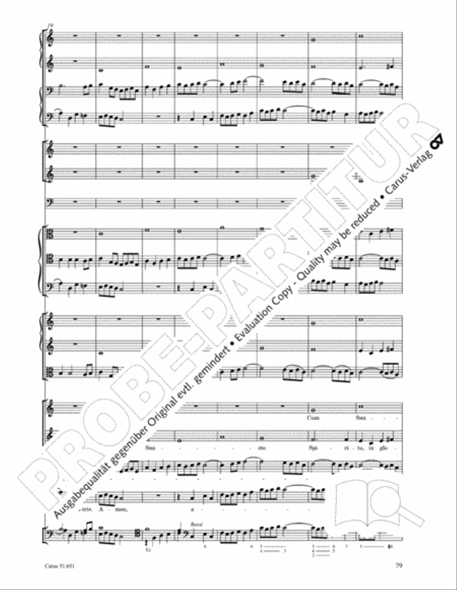C Minor Mass, K. 427 (Missa in c KV 427) 4-Part scores gallery preview page 95
