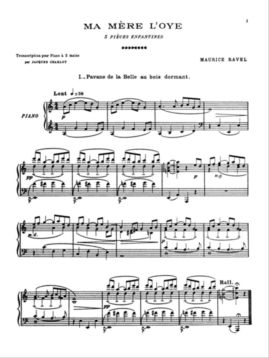 Ma Mère l'oye (Mother Goose Suite) Small Ensemble scores gallery preview page 2