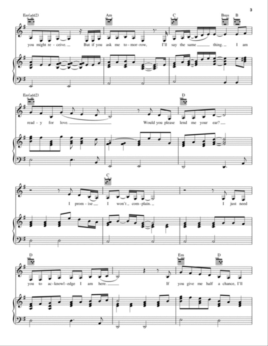 Ready For Love Piano, Vocal, Guitar scores gallery preview page 3