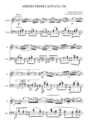 Arioso from cantata 156 for Flute and Piano