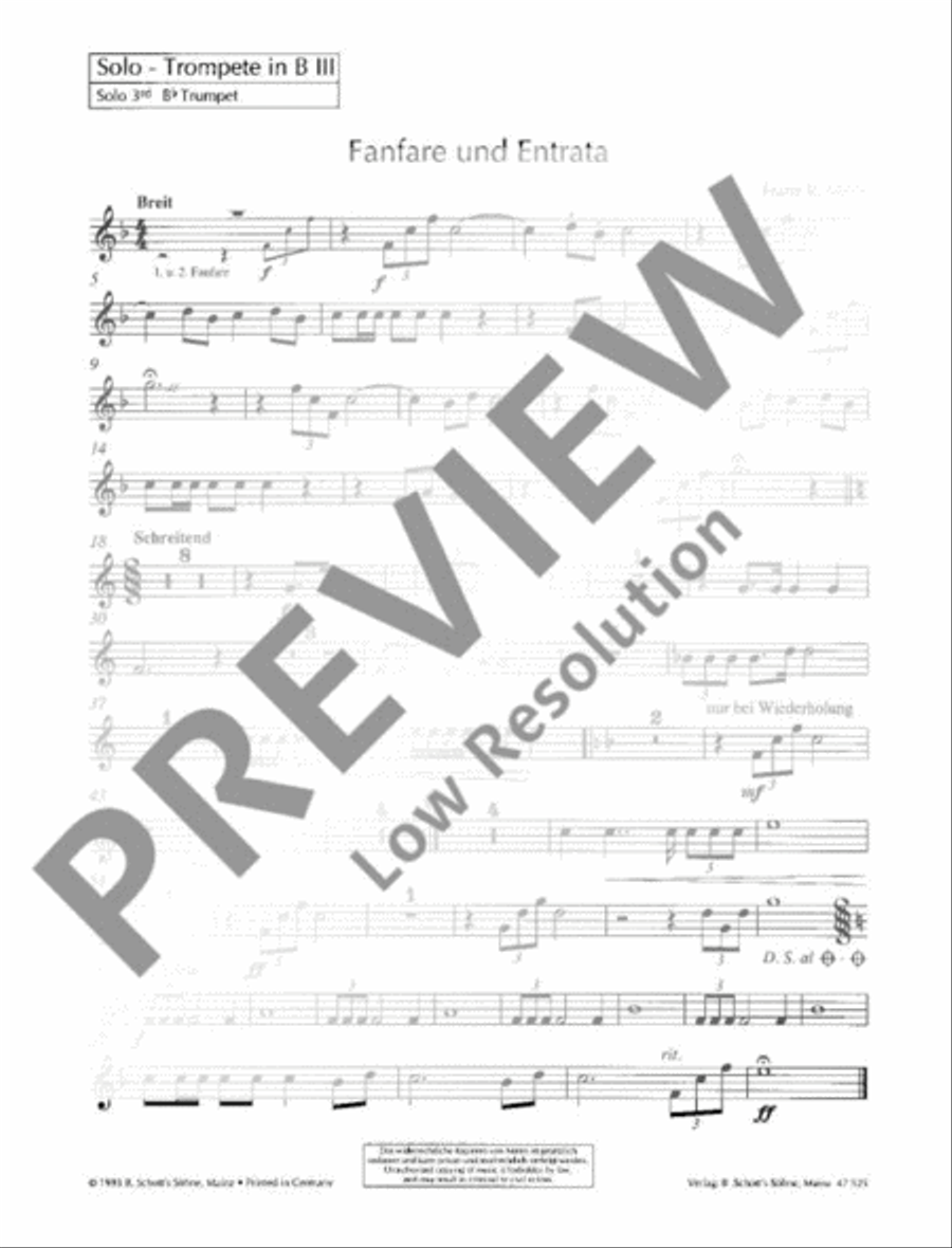 Fanfare and Entrata Concert Band scores gallery preview page 15