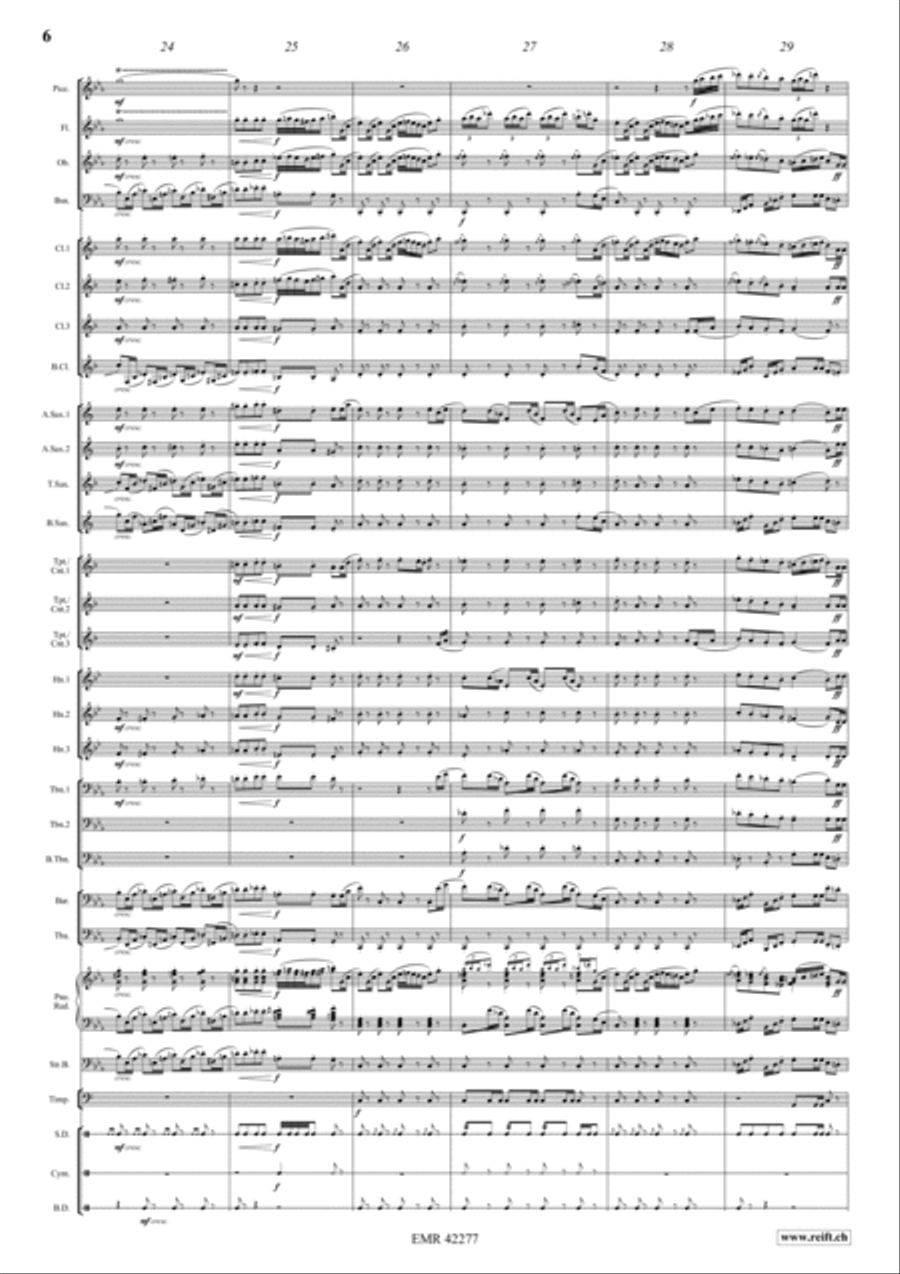 Kriegsmarsch Concert Band scores gallery preview page 6
