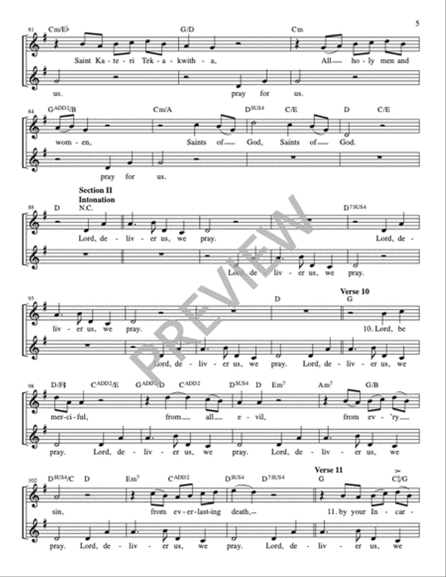 The Litany of the Saints for the Easter Vigil and for Baptism - Guitar edition Guitar scores gallery preview page 6