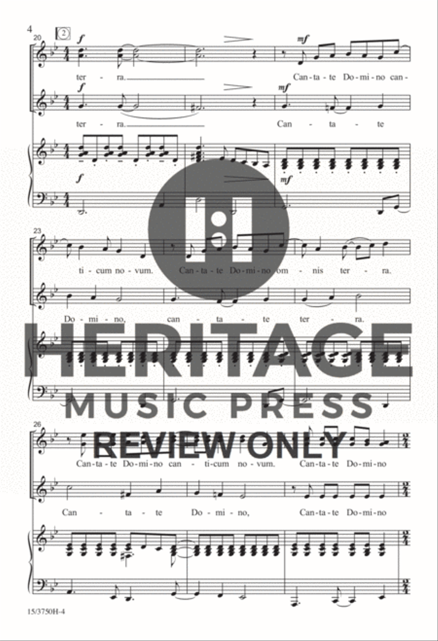 Cantate Domino Cantate Domino SSA scores gallery preview page 4