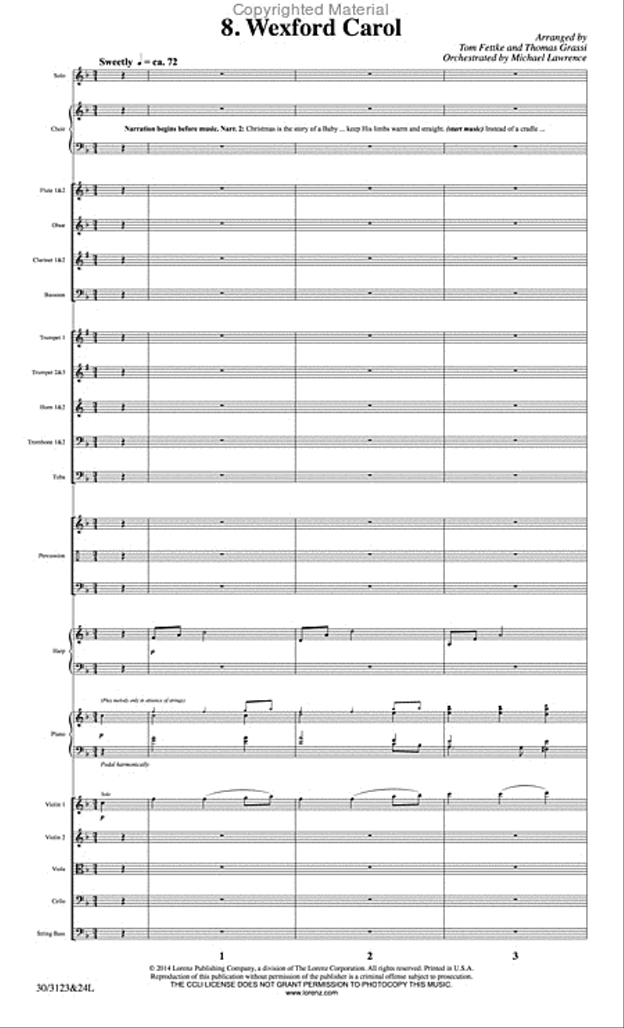 The Christmas Story - Set of Parts Choir scores gallery preview page 69