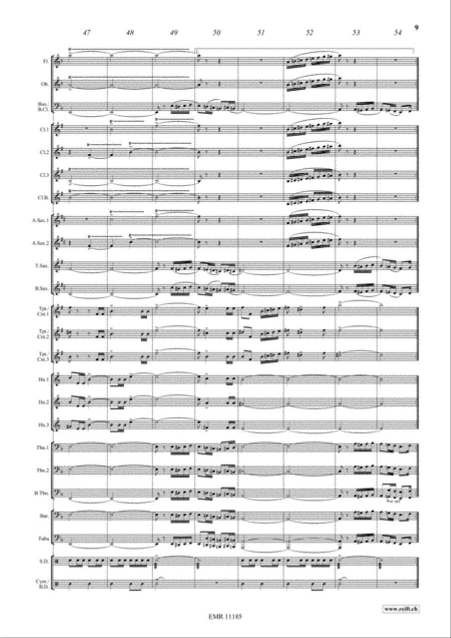 Liberte En Fete Concert Band scores gallery preview page 10