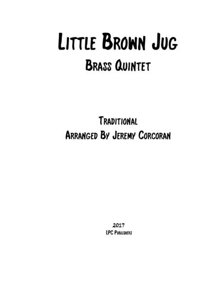 Little Brown Jug for Brass Quintet image number null