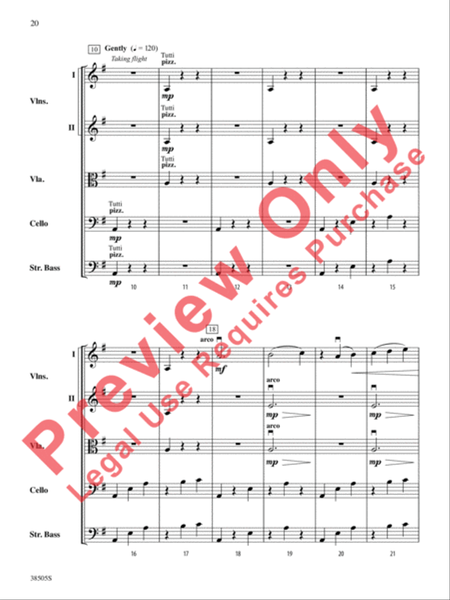 A Wisconsin Tableau String Orchestra scores gallery preview page 21