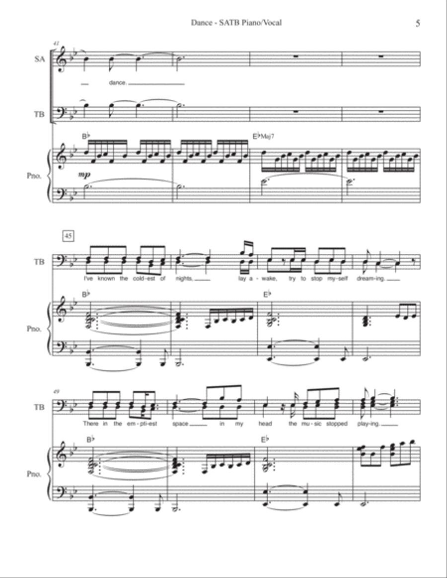 Dance 4-Part scores gallery preview page 6
