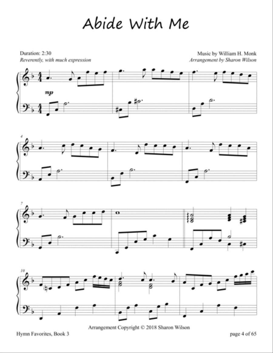 Hymn Favorites, Book 3 - A Collection of Sixteen Piano Solos Piano Solo scores gallery preview page 5