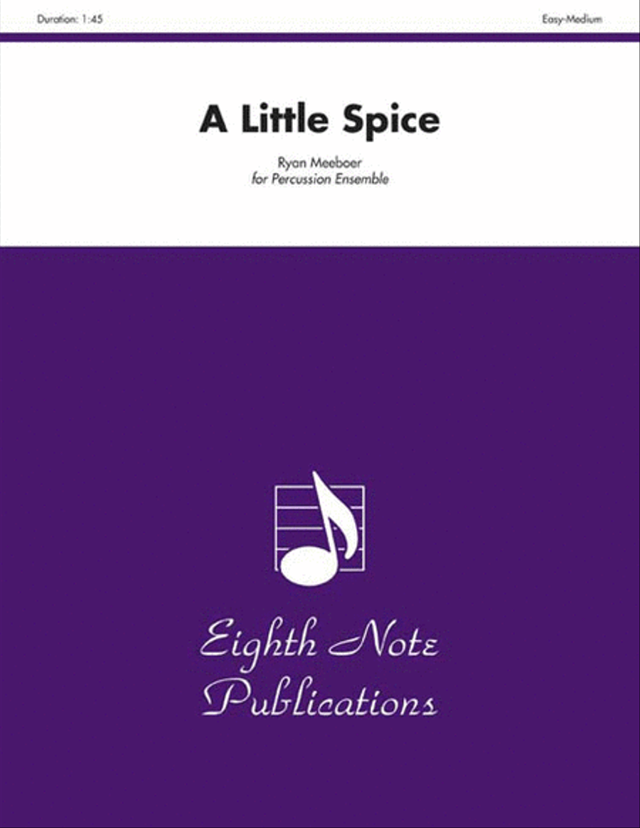 A Little Spice Percussion Ensemble scores gallery preview page 1