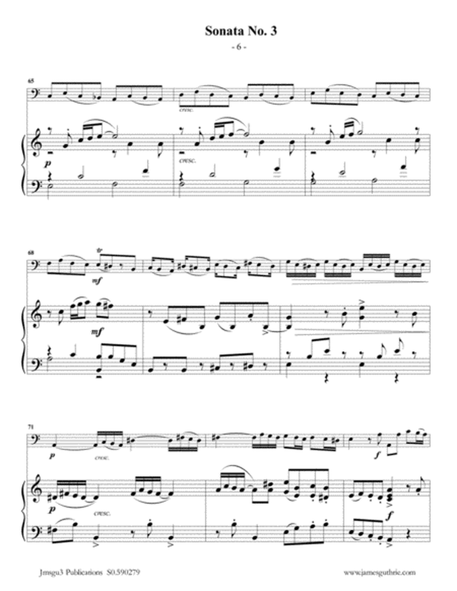 Vivaldi: Sonata No. 3 for Euphonium & Piano image number null