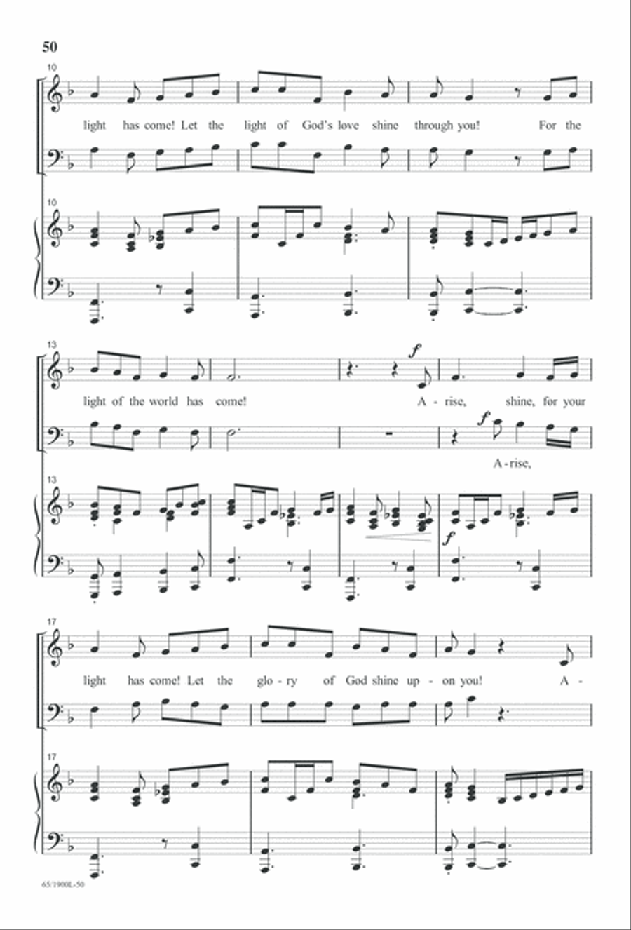 Love's Pure Light 3-Part scores gallery preview page 52