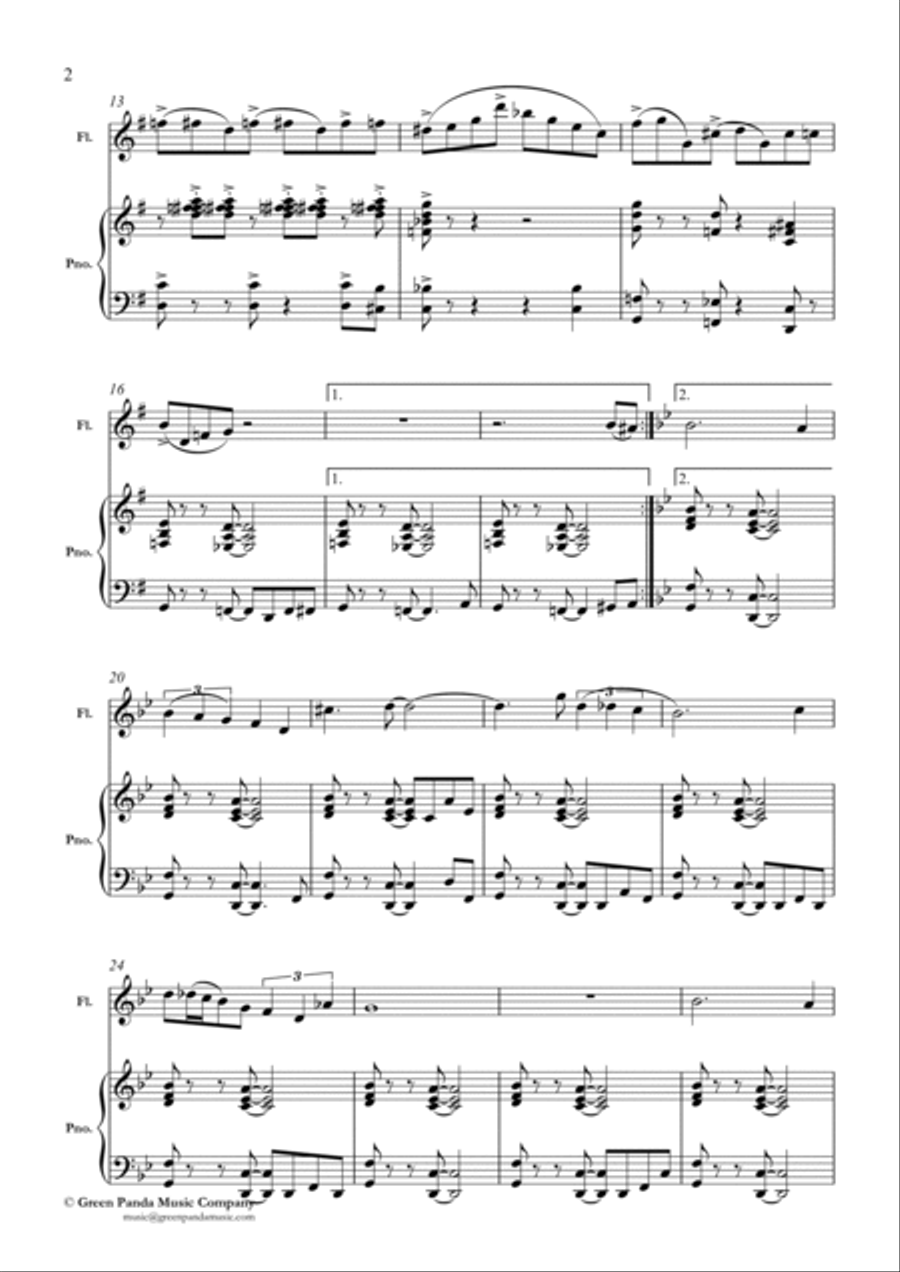 Americana Flute Solo scores gallery preview page 2