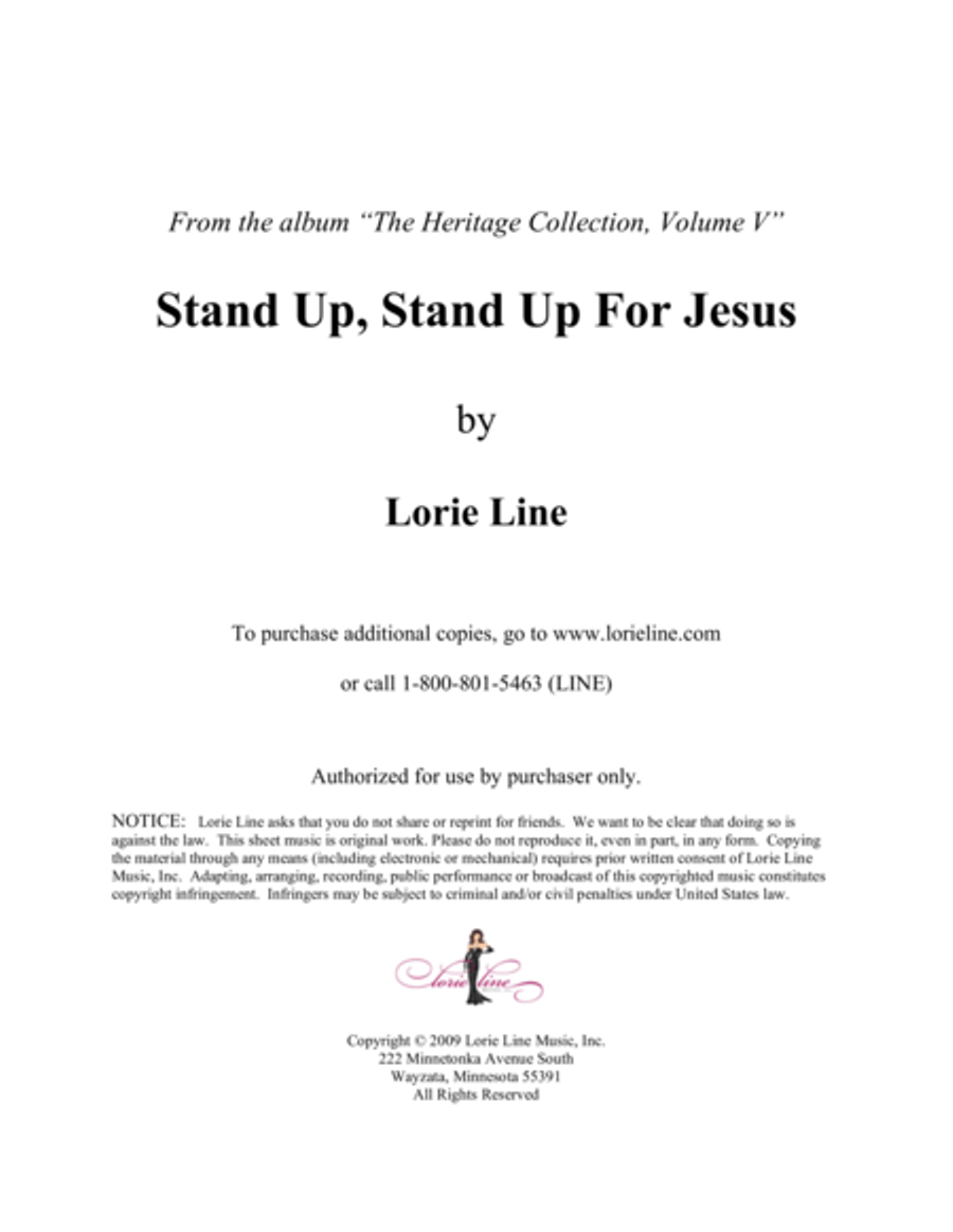 Stand Up, Stand Up For Jesus Piano Solo scores gallery preview page 1
