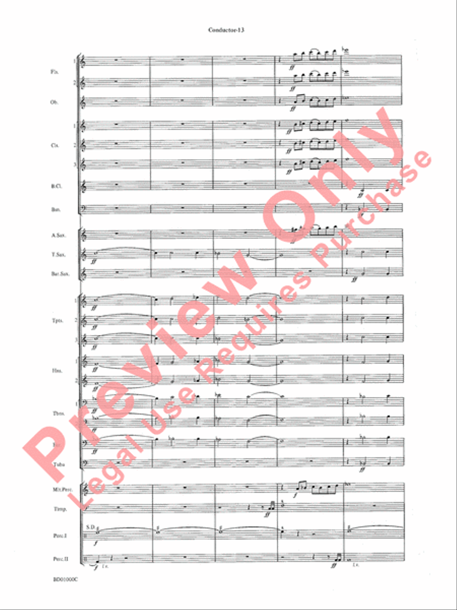 Chant Rituals Chant Rituals Concert Band scores gallery preview page 16